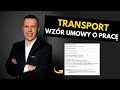 Aktualny wzr umowy o prac w transporcie drogowym | 2023 rok