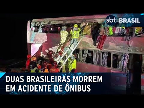 Duas brasileiras morrem em acidente de ônibus no Chile | SBT Brasil (27/04/24)