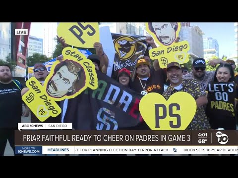 Fans ready to cheer on Padres in Game 3