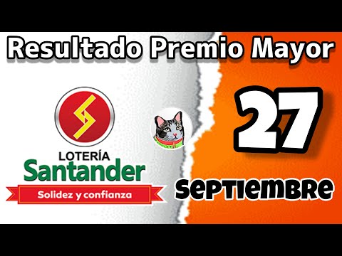 Resultado LOTERIA DE SANTANDER Viernes 27 de Septiembre de 2024