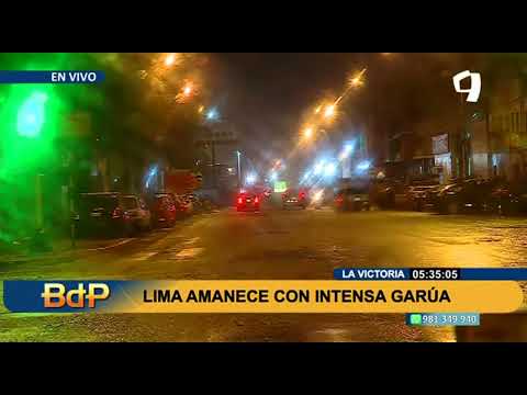 Lima amanece con intensa garúa y bajas temperaturas