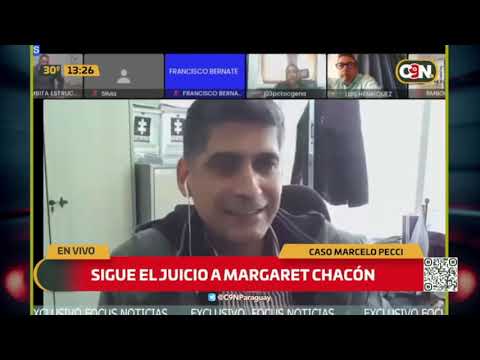 Caso Marcelo Pecci: Sigue el juicio a Margaret Chacón