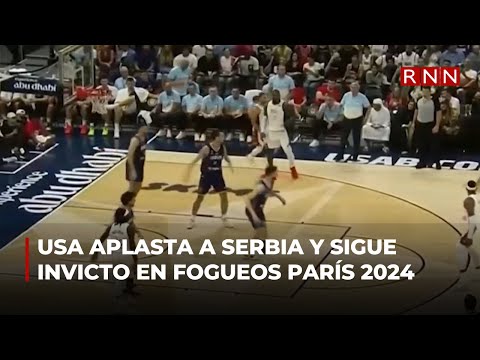 Team USA aplasta a Serbia y sigue invicto en fogueos antes de París 2024