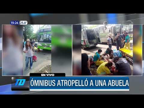 Bus atropelló a una abuela en Asunción