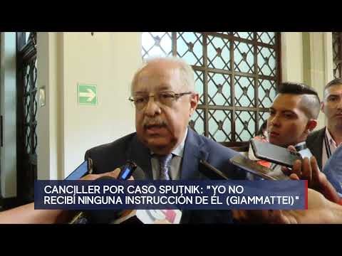 Canciller Carlos Martínez asegura que no recibió instrucciones de Giammattei por compra de Sputnik