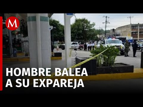 Mujer baleada por su expareja en gasolinera de Puebla tiene hemorragia cerebral