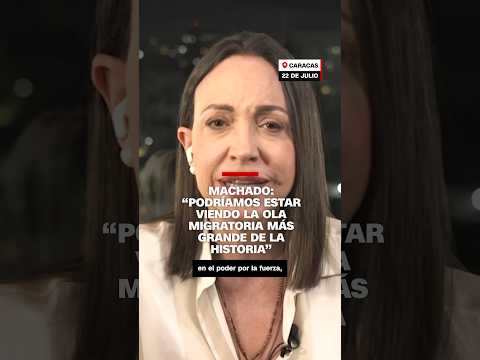 Maria Corina Machado: “Podríamos estar viendo la ola migratoria más grande de la historia”