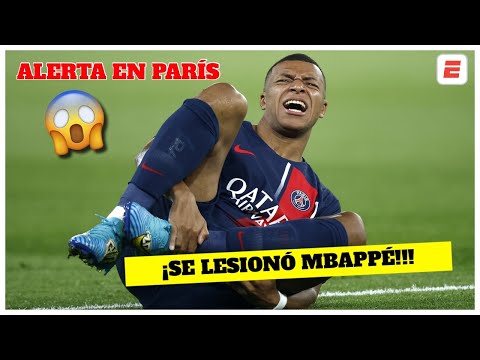 ¡ALERTA EN PARÍS!  Mbappé se lesionó y salió del partido del PSG ante el Marsella | League 1