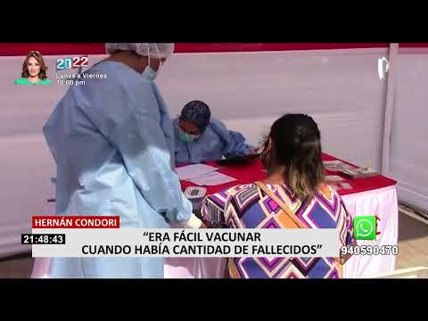 Trujillo: Hernán Condori acusó a exministros de realizar contratos por vacunas a punto de vencer