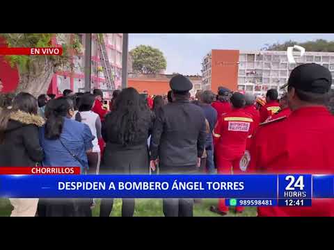 24Horas VIVO | Despiden a bombero Ángel Torres