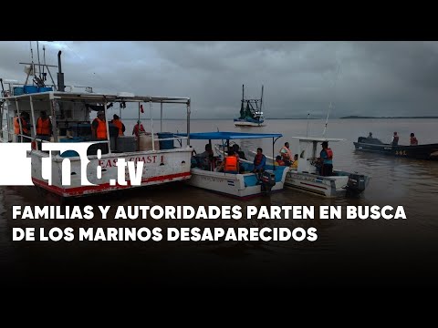 Con fe y esperanza, pangas continúan búsqueda de marinos desaparecidos de Skorpion 1