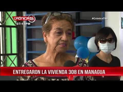 Entregan la vivienda número 308 a una familia del barrio San Luis, Managua – Nicaragua