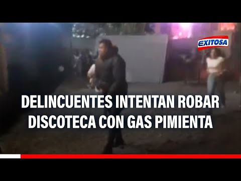 Chiclayo: Delincuentes intentan robar taquilla de discoteca con gas pimienta
