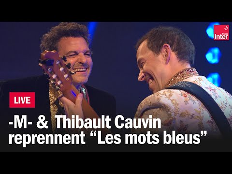 Les mots bleus en live par -M- et Thibault Cauvin