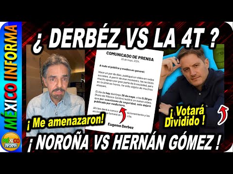 ¿OTRA VEZ DERBEZ? MANDO ESTE MENSAJE EN VIDEO. NOROÑA LO TUNDE Y A HERNÁN GÓMEZ.