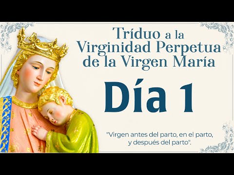 TRIDUO a la Virginidad Perpetua de María Santísima  Día 1 #virgenmaria #triduo