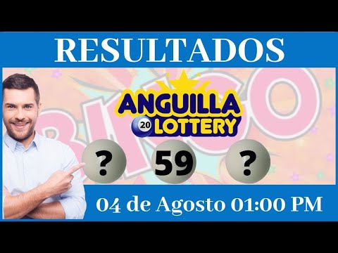 Lotería Anguilla Lottery 01:00 PM Miércoles 04 de Agosto 2021 #todaslasloteriasdominicanas