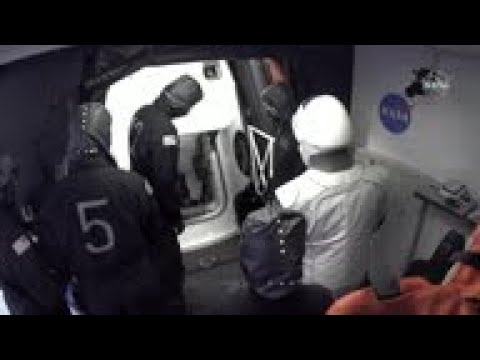 NASA astronauts board rocket ahead of SpaceX launch