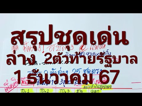 วิเคราะห์คัดชุดเด่นล่างงวด112