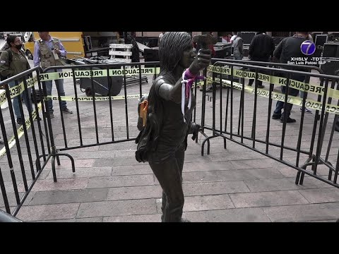 Exigieron colectivas el resguardo de memorial para víctimas de feminicidio, ubicado en Plaza de...
