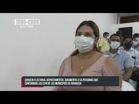 Consejo Supremo Electoral juramenta los CEM en toda Nicaragua