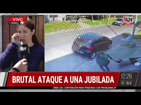 BRUTAL ATAQUE A UNA ABUELA EN BERNAL: LA ARRASTRARON PARA ROBARLE