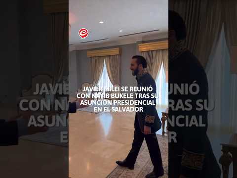 #JavierMilei se reunió con #NatibBukele tras su asunción presidencial en #ElSalvador