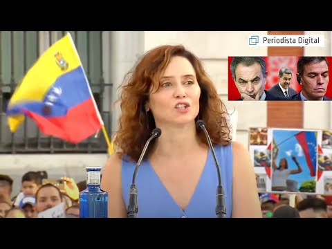 ISABEL DÍAZ AYUSO: Zapatero y Sánchez apoyan al tirano y tienen mucho que callar en Venezuela