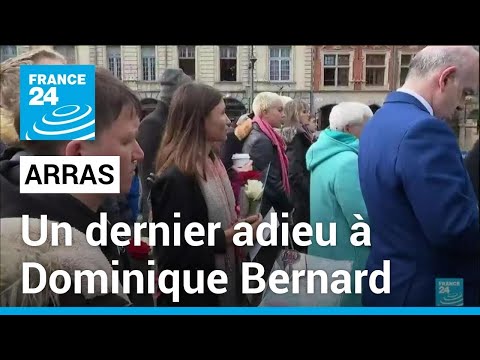 À Arras, dernier adieu à l'enseignant Dominique Bernard, assassiné à Arras • FRANCE 24