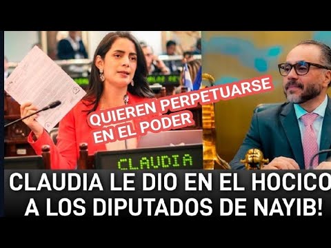 Claudia Ortiz le pela la cara a los diputados de nayib por violar la constitucion!