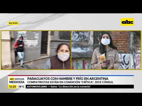 Paraguayos, con hambre y frío en Argentina