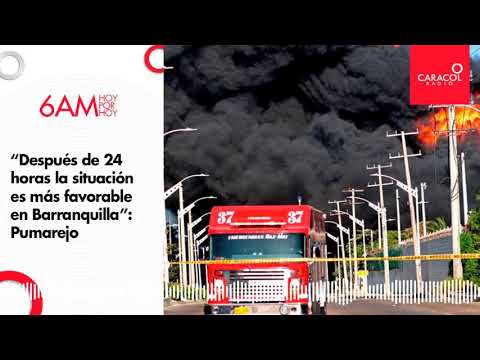 ¿Cómo sigue la situación por el incendio en la zona industrial de Barranquilla? | Caracol Radio