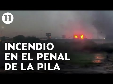 #ÚltimaHora| Reportan posible motín en el penal de La Pila en SLP; se registra fuerte incendio