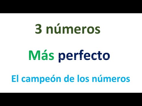 Los 3 Más perfecto MIÉRCOLES 20 de MARZO, EL CAMPEÓN DE LOS NÚMEROS