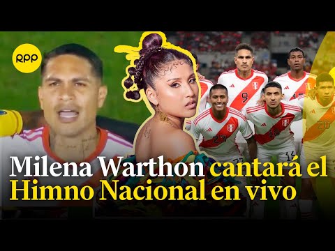 Milena Warthon cantará el himno nacional en vivo por el partido Perú vs. Brasil