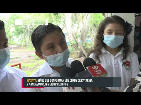 Coros Rubén Darío reciben nuevos equipos en Masaya - Nicaragua