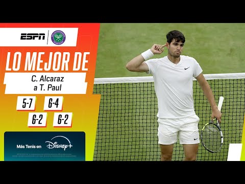 ¡CHARLY ALCARAZ BARRIÓ A PAUL Y AVANZÓ A SEMIFINALES EN WIMBLEDON! | RESUMEN