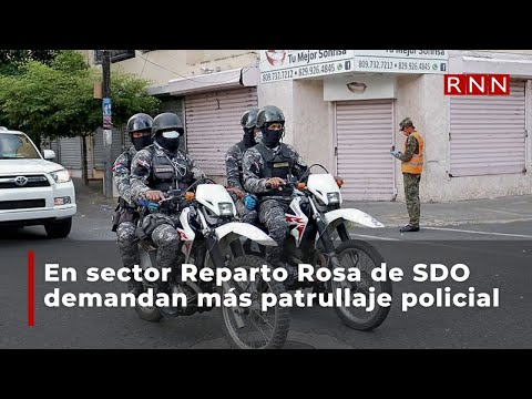 En sector Reparto Rosa de SDO demandan más patrullaje policial