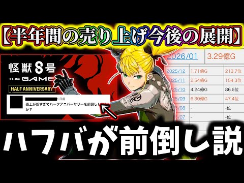 【怪獣8G】ハーフアニバーサリーが早い理由って...今までのセルラン売り上げと周年の展開解説&考察!新キャラは4体ありえるか...【怪獣8号 THE GAME】【新作ゲームアプリ】