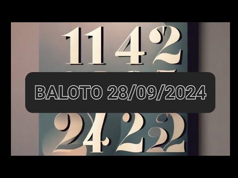 Baloto resultados ultimo sorteo 28/09/2024  como ganar la lotería de Boyacá y el chance pronósticos