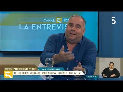 José Lorenzo López, dirigente del Pit Cnt y COFE | La Entrevista de Canal 5 Noticias | 14-09-2022