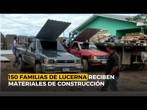 150 familias de Lucerna reciben materiales de construcción y kits agricolas