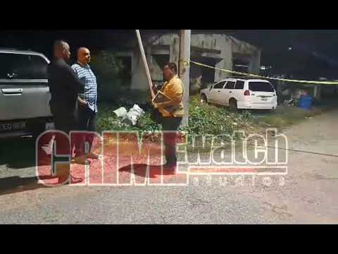 A man identified as Tyrick Ferrette, 23, was shot and killed at Getwell Ave, Arima on Wed 26th July