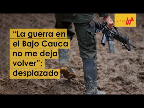 “La guerra en el Bajo Cauca no me deja volver”, asegura desplazado