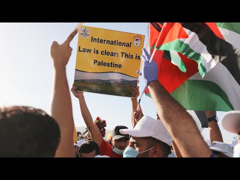 Des milliers de Palestiniens rassemblés contre l'annexion des colonies et de la vallée du Jourdain