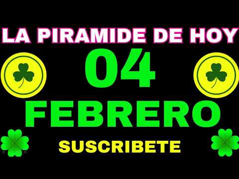 LA PIRÁMIDE DE LOS NÚMEROS PARA HOY 04 DE FEBRERO 2024