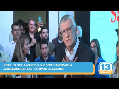 José Luis Gioja anunció que será candidato a Gobernador en las próximas elecciones