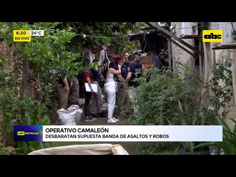 Operativo Camaleón: desbaratan supuesta banda de asaltos