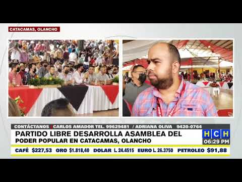 Desarrollan Asamblea del Poder Popular en Catacamas, Olancho