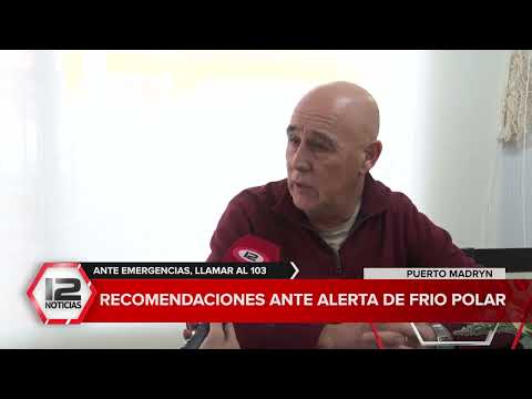 MADRYN | Recomendaciones ante alerta de frío polar en toda la región